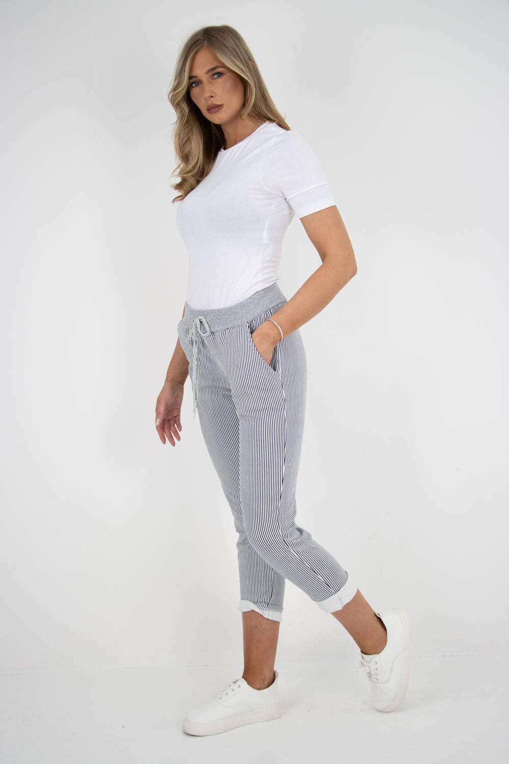 Miss Bold - Wholesale Pants - Women's - Italian Printed Cotton Ladies Trouser7