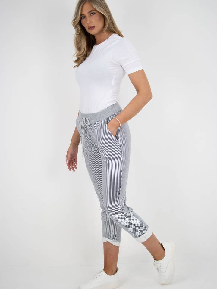 Miss Bold - Wholesale Pants - Women's - Italian Printed Cotton Ladies Trouser7