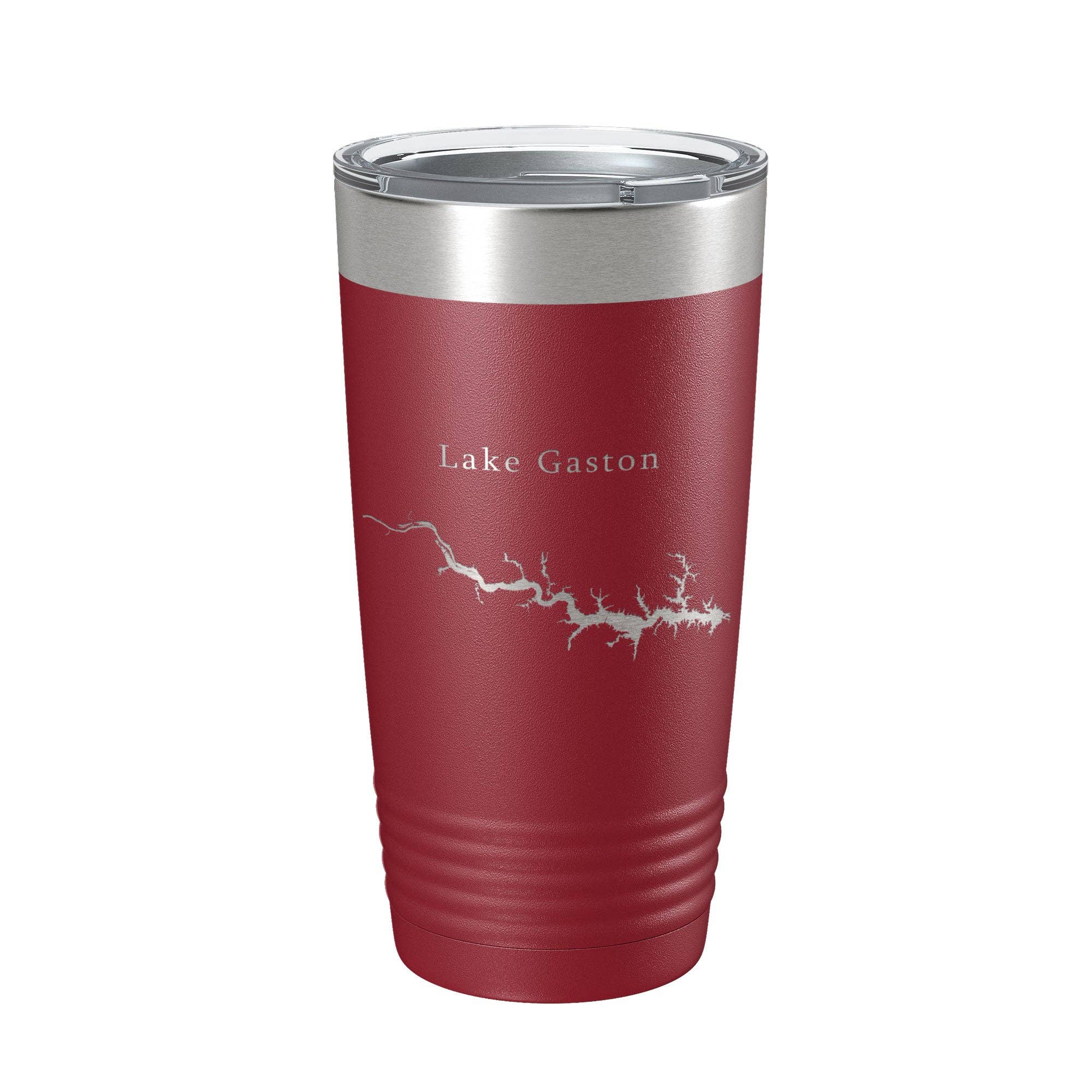 CarveBright - Wholesale Insulated Mug/Tumbler - Lake Gaston Map Tumbler Travel Mug Insulated Laser Engraved Coffee Cup North Carolina Virginia 20 oz16