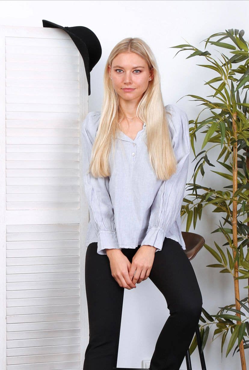 LÉA & LUC – wholesale Blus - Dam – Blus i 100 % linne REF.792317