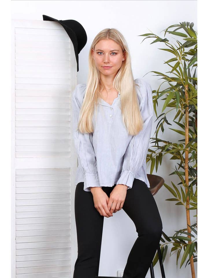 LÉA & LUC – wholesale Blus - Dam – Blus i 100 % linne REF.792317