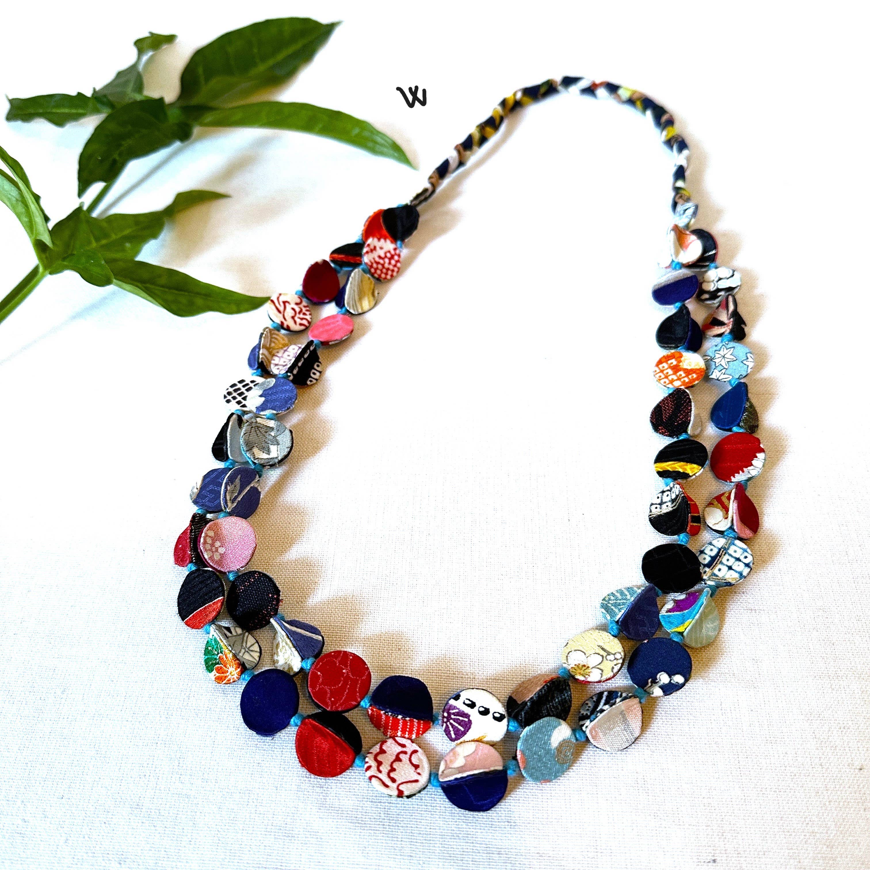 Sophie Silks - Vente Colliers plastrons - Collier kimono à double brin20