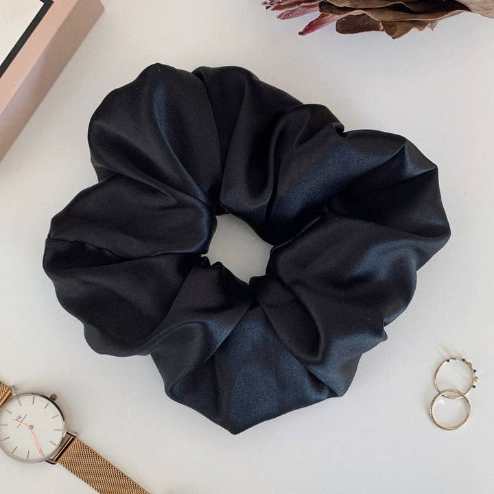 Noir | Jumbo pour la vente par Silk + Scrunchie