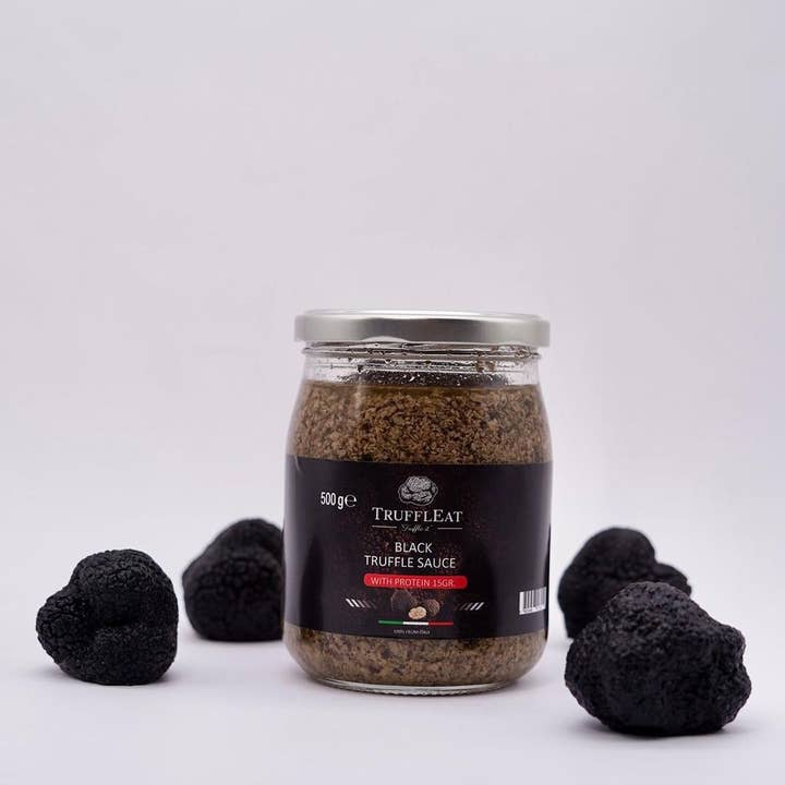 Sauce à la truffe noire avec protéines 15g. 500 gr pour la vente par Truffleat srl