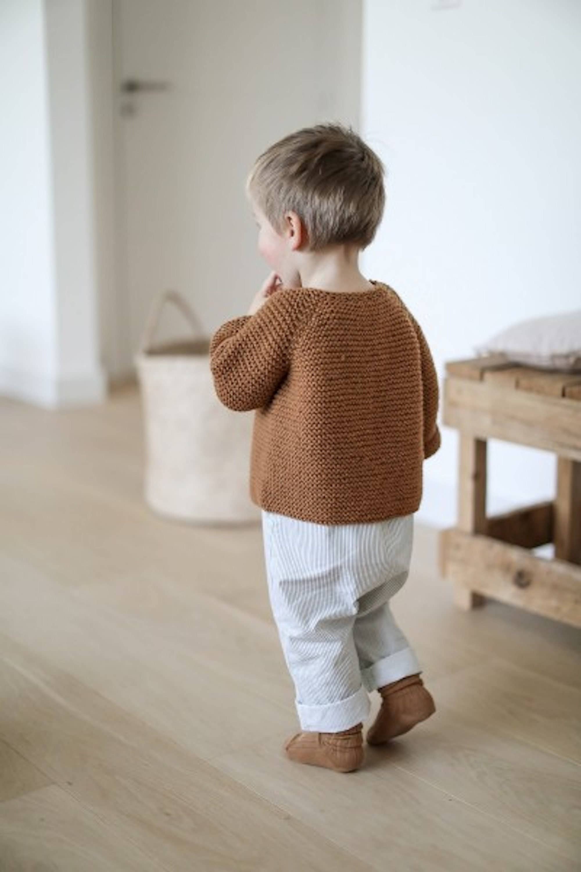 Filomène Ateliers - Vente Cardigan – enfant - Le Cardigan en laine Aiguilles 5 (patron)3