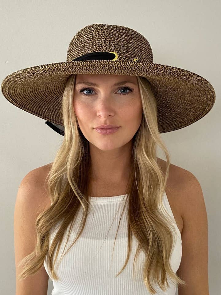 Summer Hat Womens Chic Wide Brim UPF 50 - Solara for wholesale by Sungrubbies