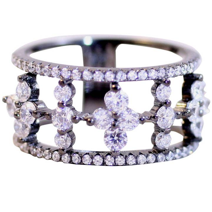 Anello Zirconia Cubica Argento Sterling STR272 per la vendita all'ingrosso da parte di Zirconmania Wholesale Fashion Jewelry