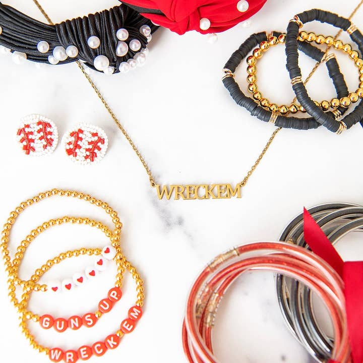 Golden Thread - Wholesale Pendant/Charm Necklace - Texas Collegiate Nameplate Necklaces8