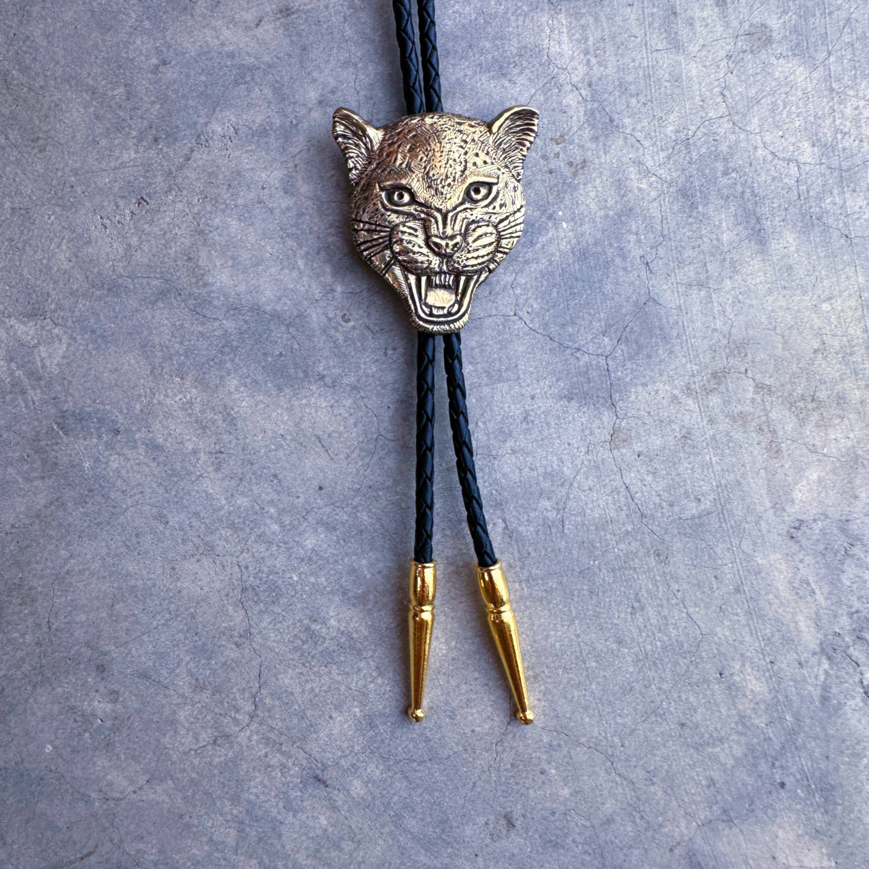 HELIOTROPE – Colar de tecido por atacado – Gravata Jaguar Bolo - (Grande)3