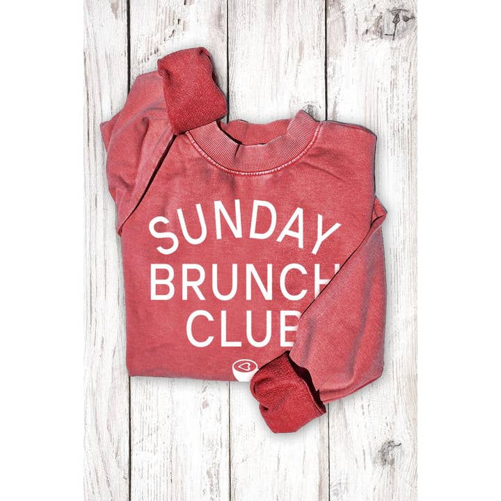 SUNDAY BRUNCH CLUB MINERAL GRAPHIC SWEATWHIRTS for wholesale by HRTandLUV