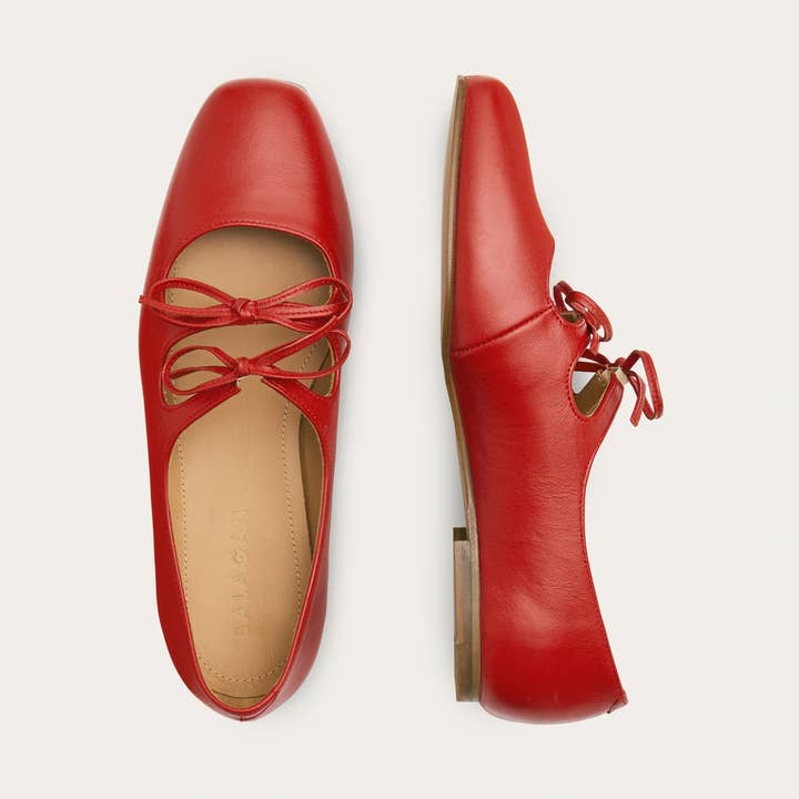 Shirley Ballerina, marsala for engroshandel hos Balagan Studio