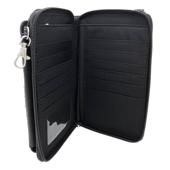 Lunar Deer - Wholesale Phone Wallet - Women's - Western Fringe Women's Crossbody Phone Wallet
