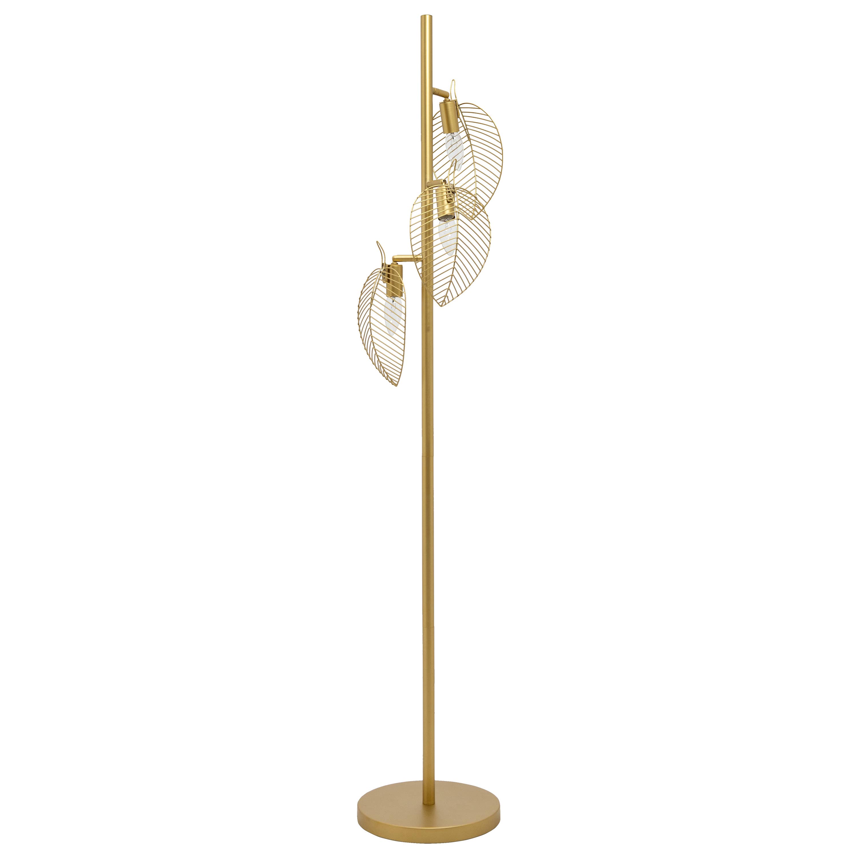 River of Goods - Wholesale Floor Lamp - 59.25"H Noelle Gold Leaf Shade Floor Lamp8