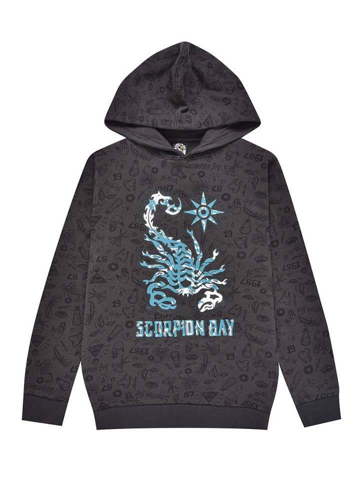 Kindertrui "Sketches" all-over voor wholesale door Scorpion Bay