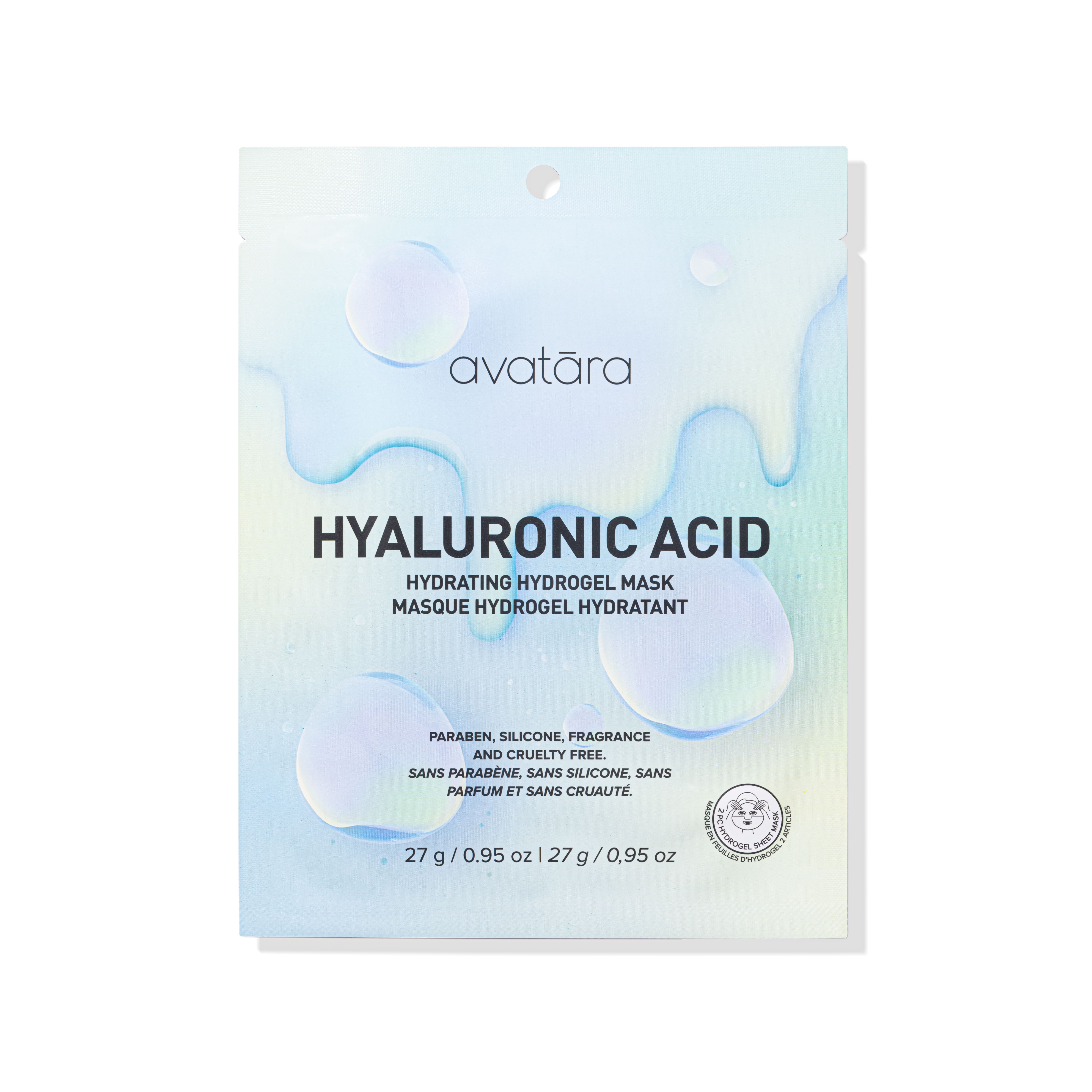 Avatara - Wholesale Skincare face mask - Hyaluronic Acid Hydrating Hydrogel Mask