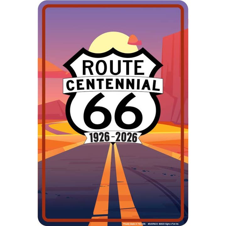 Route 66 Cent Road Sm. Parkeringsskylt för wholesale av Signs 4 Fun