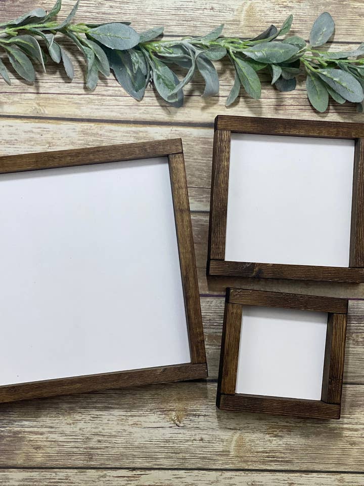 Wood Sign Blanks for DIY & Cricut with Frames for wholesale by Decor On The Door