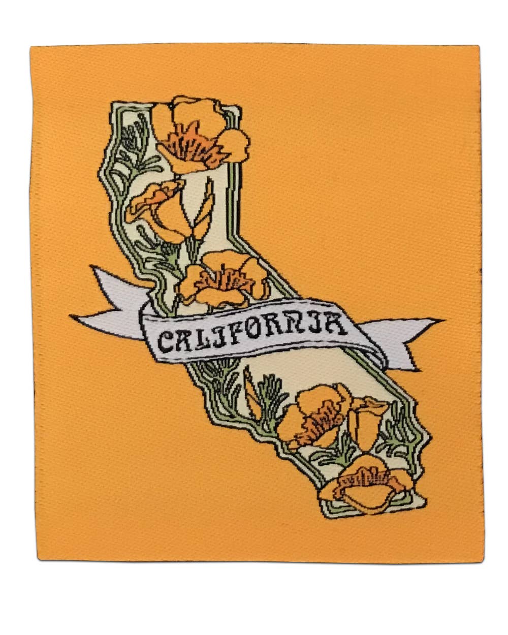 SF Mercantile - Wholesale Beanie - Unisex - California State w/ Poppies 12" Knit Beanie1