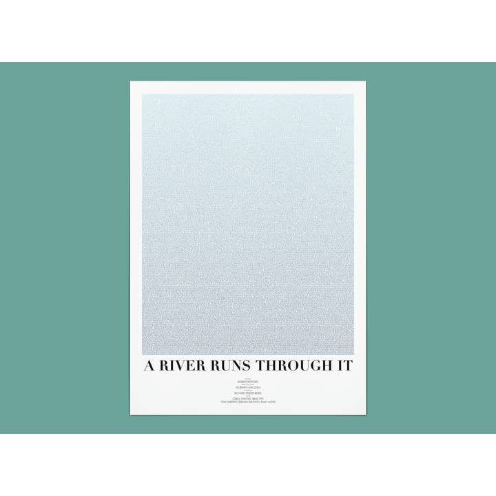 Fade Out Prints – wholesale Art print – A River Runs Through It Film Script Movie Poster