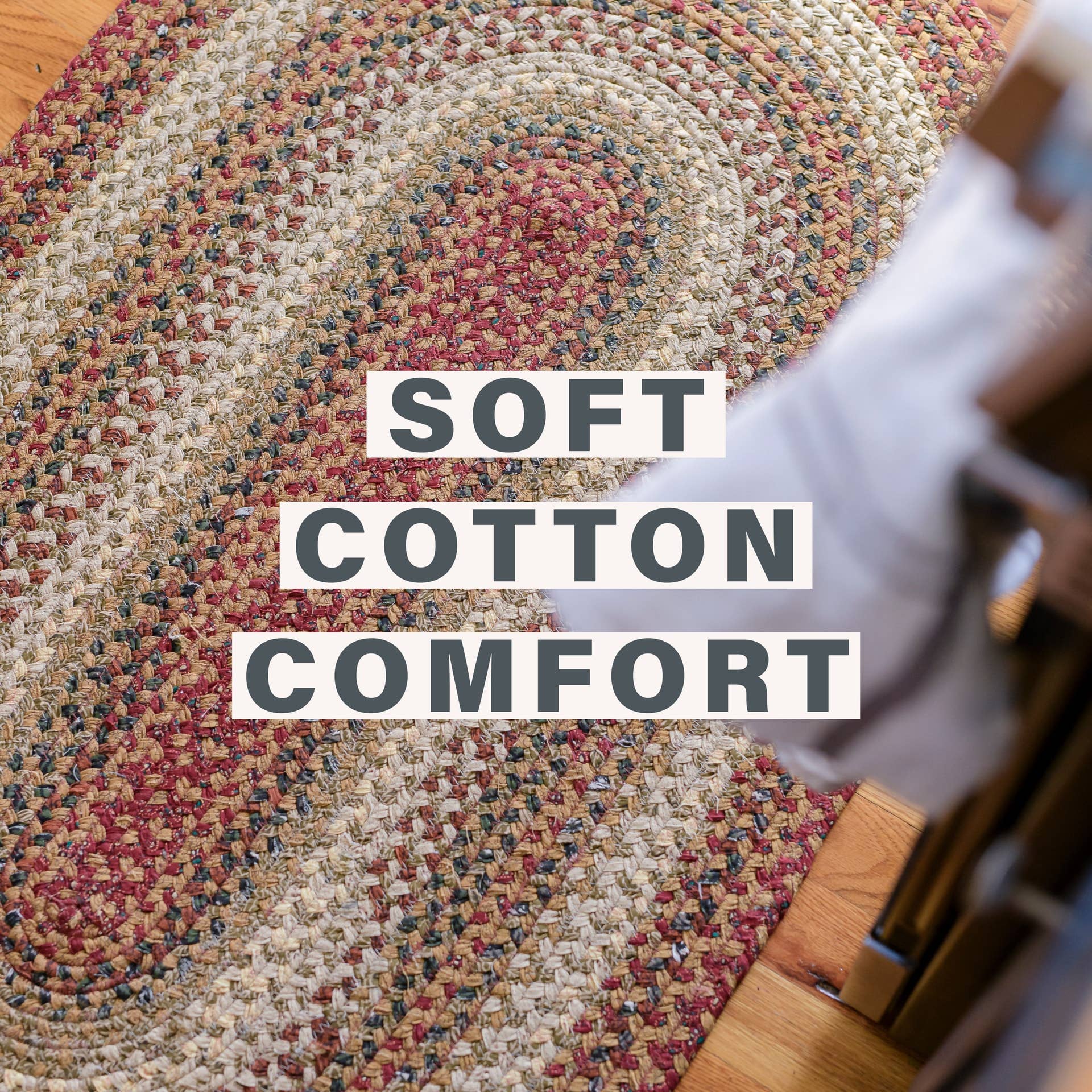 Homespice Decor - Vendita all'ingrosso Tappeto - Tappeto Intrecciato in Cotone di Lusso Torta di Zucca, Ricchi Multicolori4