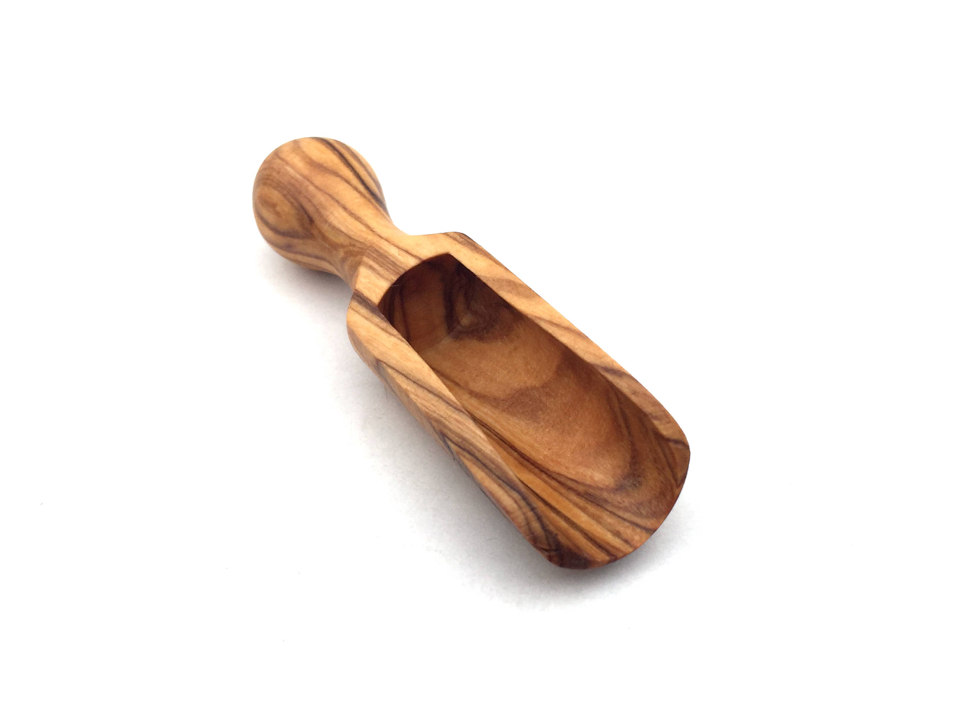 medina mood - Wholesale Kitchen Spoon - Handmade olive wood salt scoop0