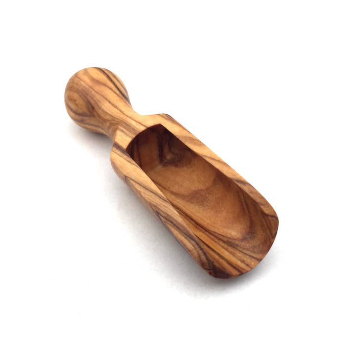 medina mood - Wholesale Kitchen Spoon - Handmade olive wood salt scoop