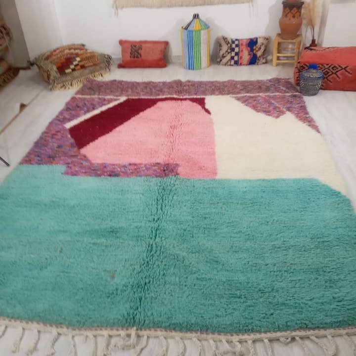 200 - 300 CM TAPPETO BENI OUARAIN 2118 TAPPETO MAROCCHINO FATTO A MANO per la vendita all'ingrosso da parte di Maroccarpets Poufs and pillows wholesale +31648976894