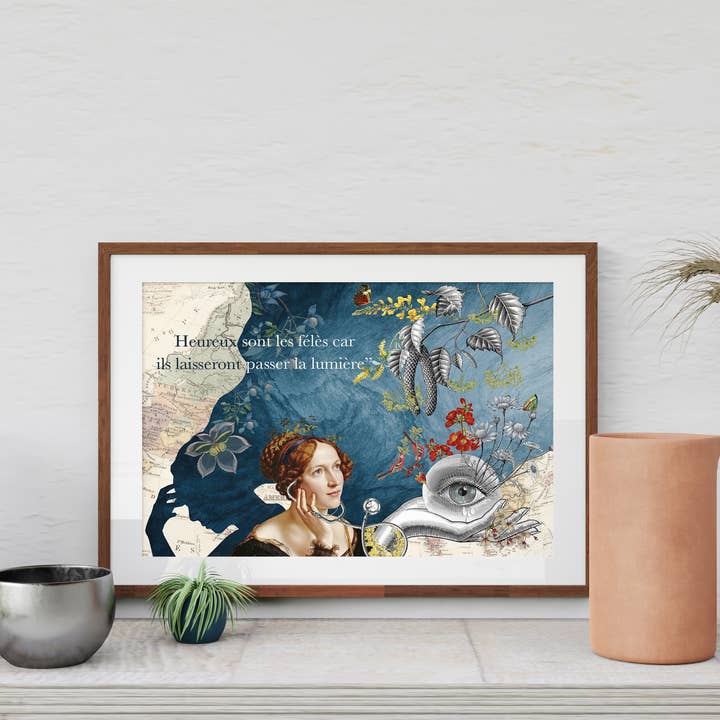 Póster «Felices los felés porque...» - A5 para venta al por mayor de sidonie blondel