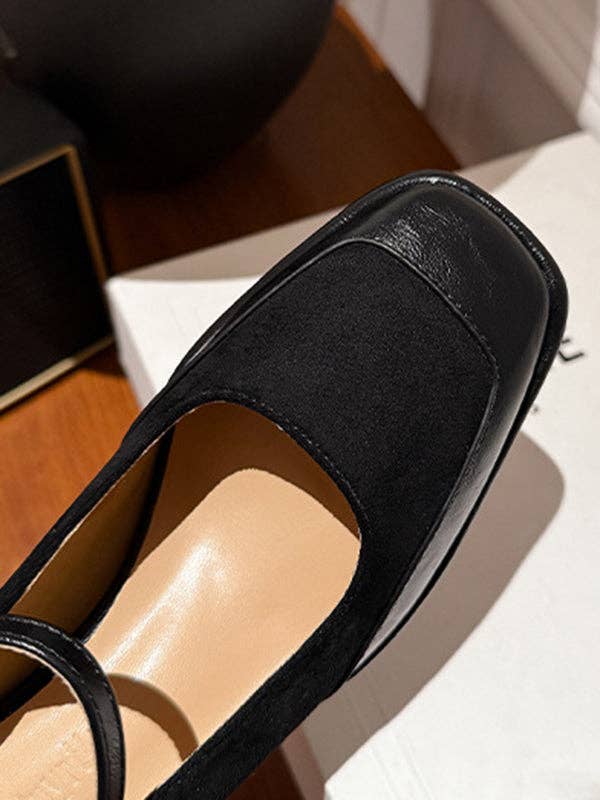 VividLux - Wholesale Flats - Women's - Shallow Cut Split-Joint Square-Toe Mary Janes Pumps3