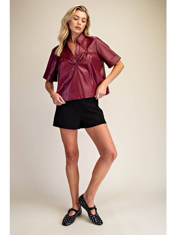 Glam - Wholesale Blouse - Women's - Short-Sleeve Swing Top2