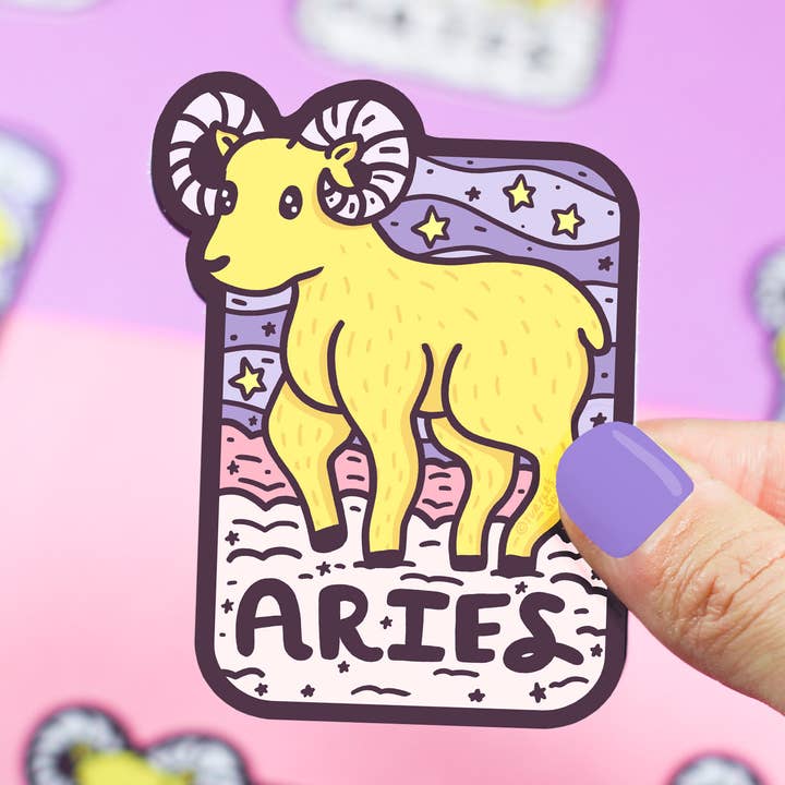 Vinyl-Aufkleber Zodiac Aries The Ram Astrologie Horoskop für den Großhandel von Turtle's Soup