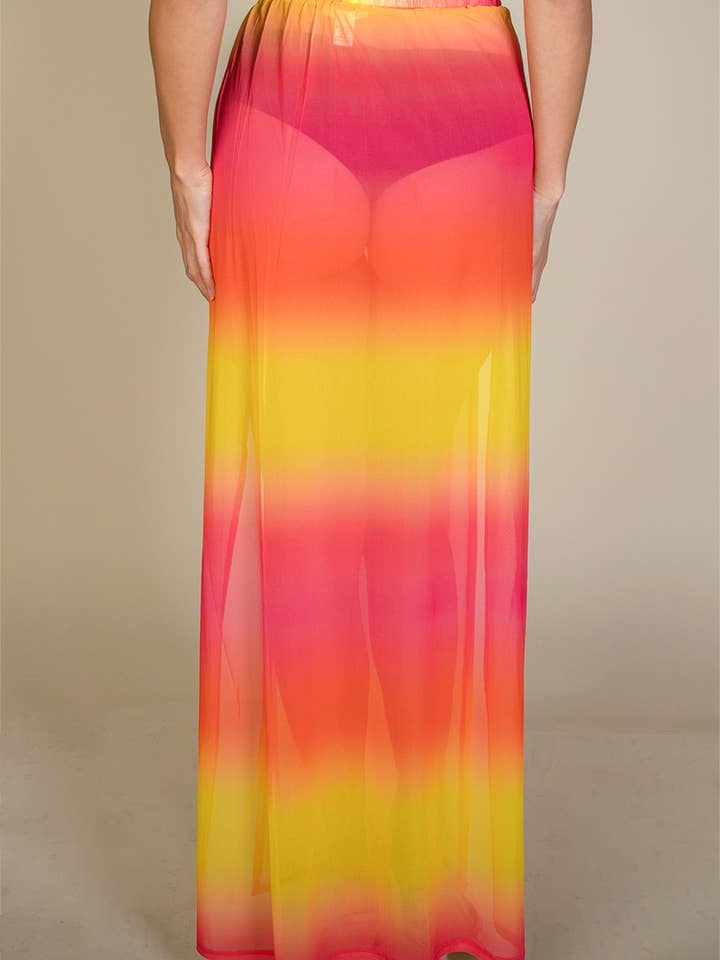 CAPELLA APPAREL - Wholesale Skirt - Women's - High Split Mesh Sheer Maxi Skirt12