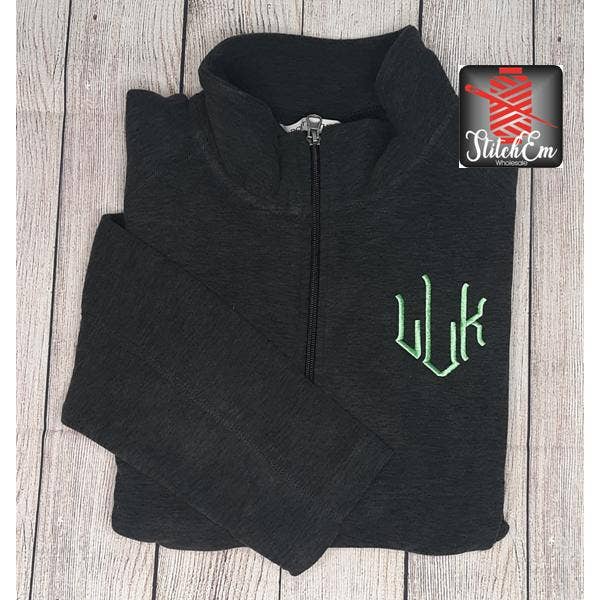 Fleece Jacket with Monogram for wholesale by Stitch Em Wholesale