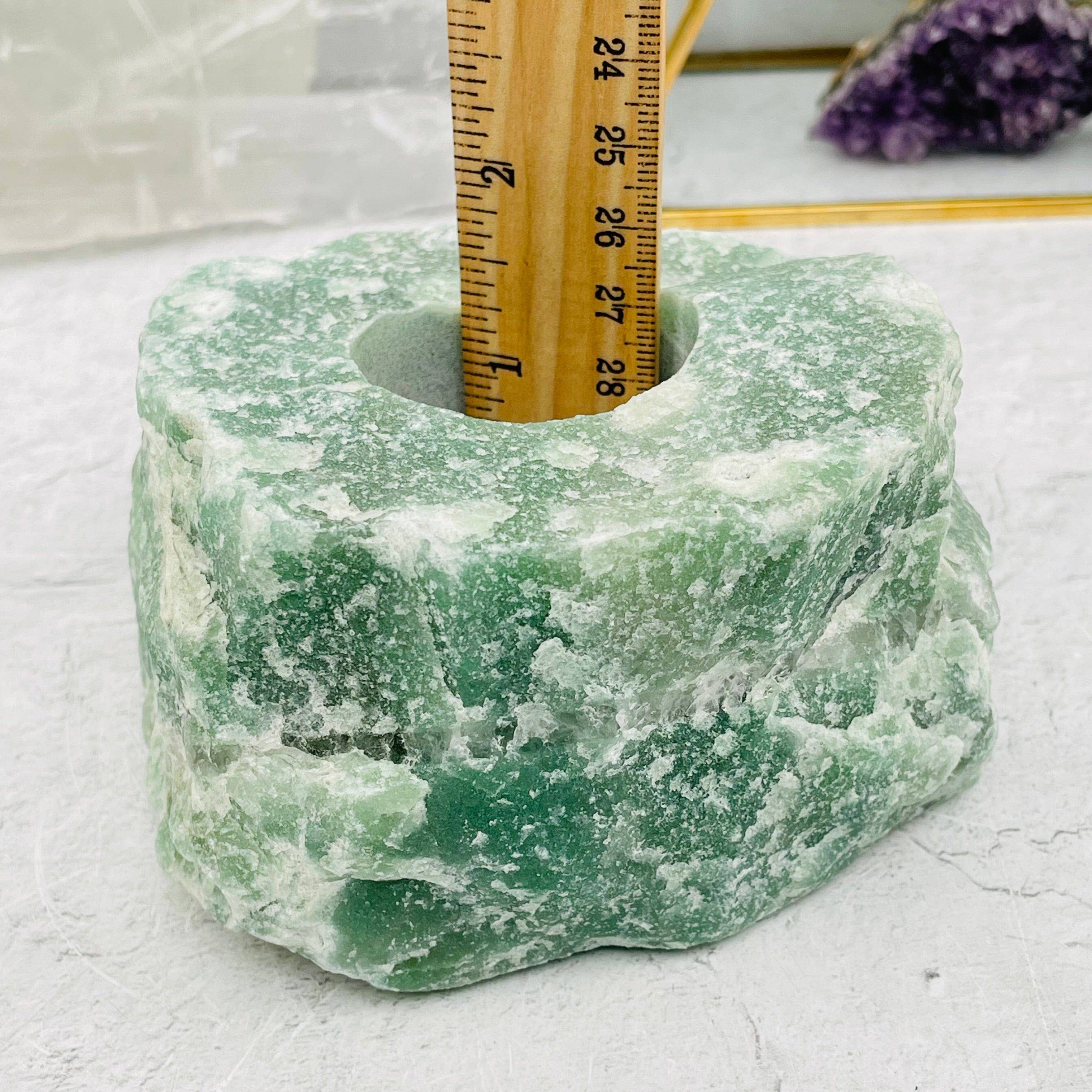 Rock Paradise – Suporte de vela por atacado – Castiçal de Quartzo Verde - Luz de Chá de Vela de Cristal12