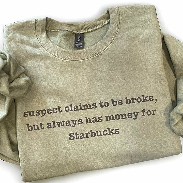 Wholesale Suspect Challenge Sweatshirt Broke -Mil.Gree for wholesale by Lasting Impressions CT