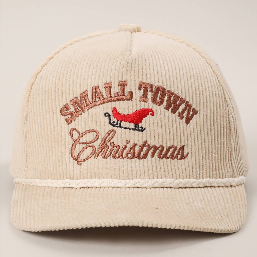 Fashion City – wholesale Trucker hat – Women’s – SMALL TOWN CHRISTMAS Corduroy Rope Trucker Hat7