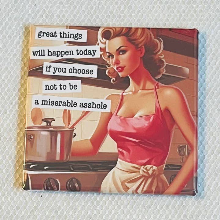 STORA SAKER KOMMER ATT HÄNDA IDAG...2x2 MAGNET för wholesale av Stuck On Joy