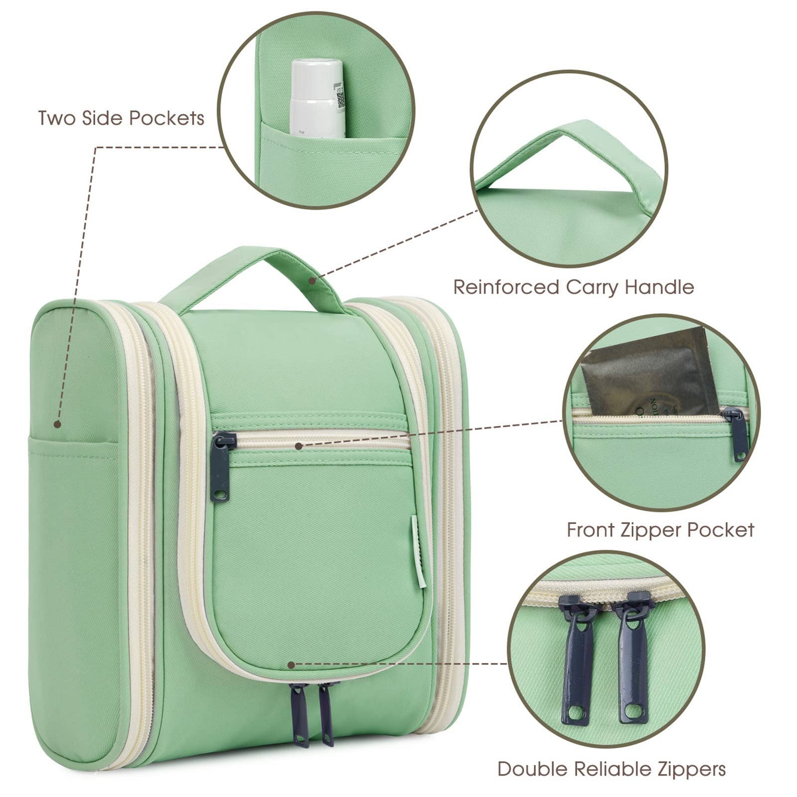 wandf - Wholesale Toiletry Bag - Women's - Hanging Travel Toiletry Cosmetic Bag for Women75