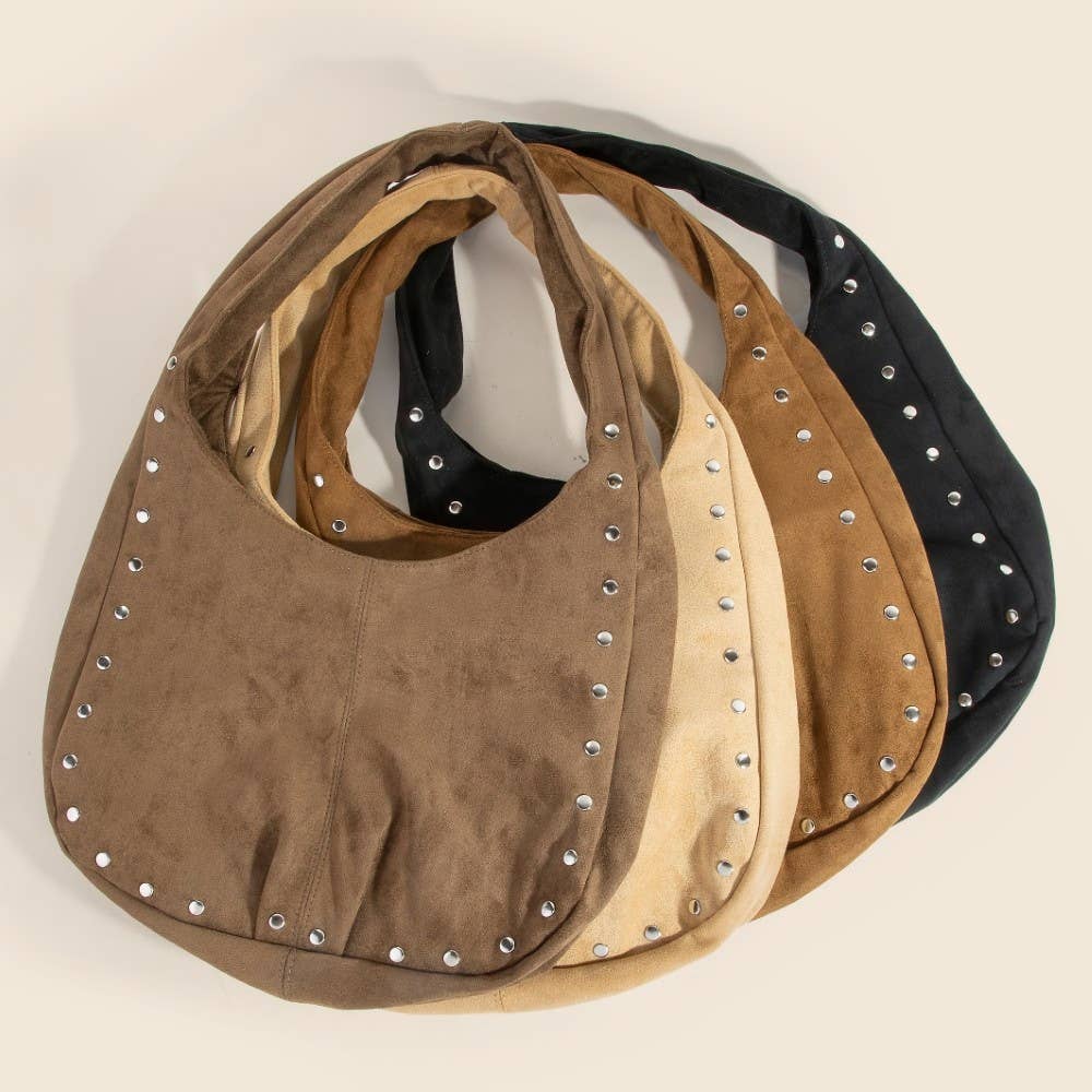 Anarchy Street – wholesale Axelväska - Dam – Hobo-väska med nitar och mockadetaljer3