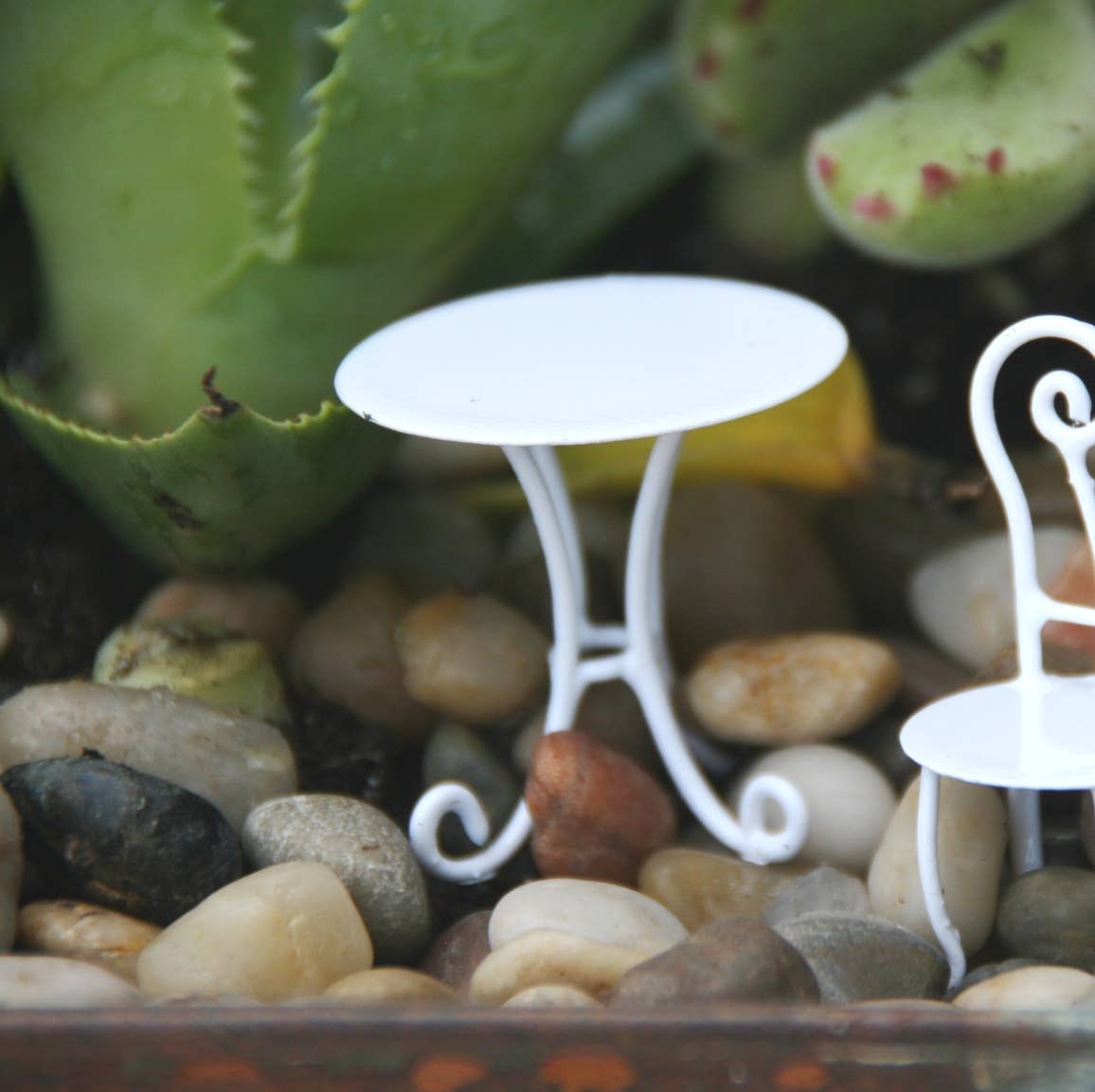 Home Kreation by KK dba Kraft Klub - Wholesale Side Table - HANDMADE WHITE MINI MINI SOLID ROUND TABLE 1.2"X1.2"X1.3"1