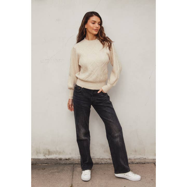 Dress Forum - Wholesale Knit Sweater - Women's - In A Bubble Cable Knit Sweater6