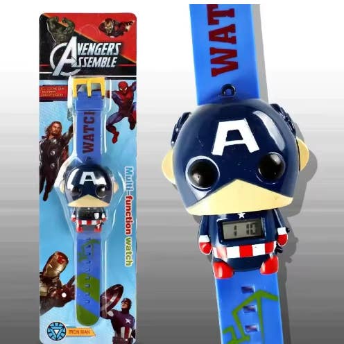 CANDYLO - Wholesale Wrist Watch - Kids - Children's Watch Cartoon Deformation Toy Watch Spiderman