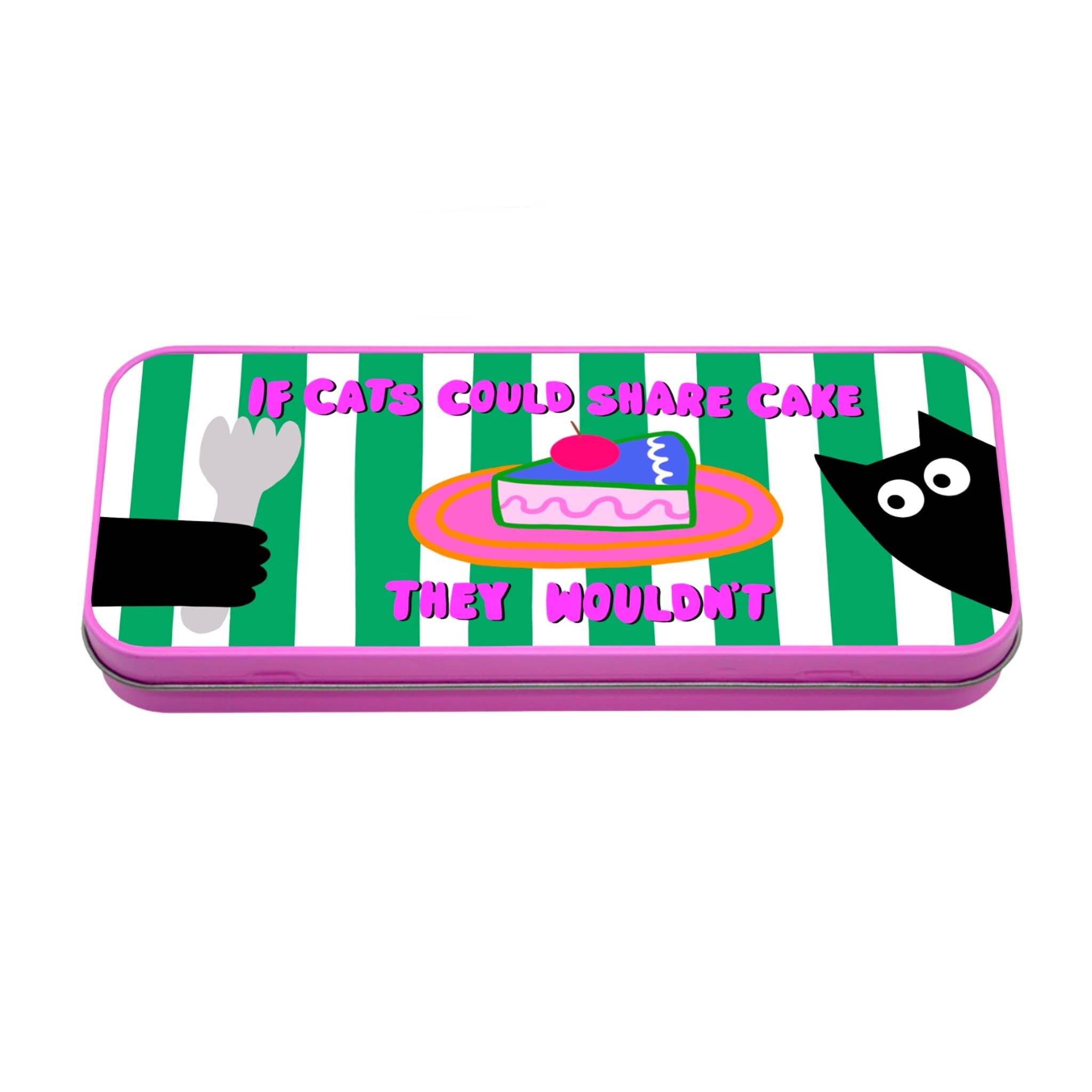 The Paper Tail – wholesale Pencil case/pouch – Cats and Cakes Pencil Tin - Back to School, Gifts0