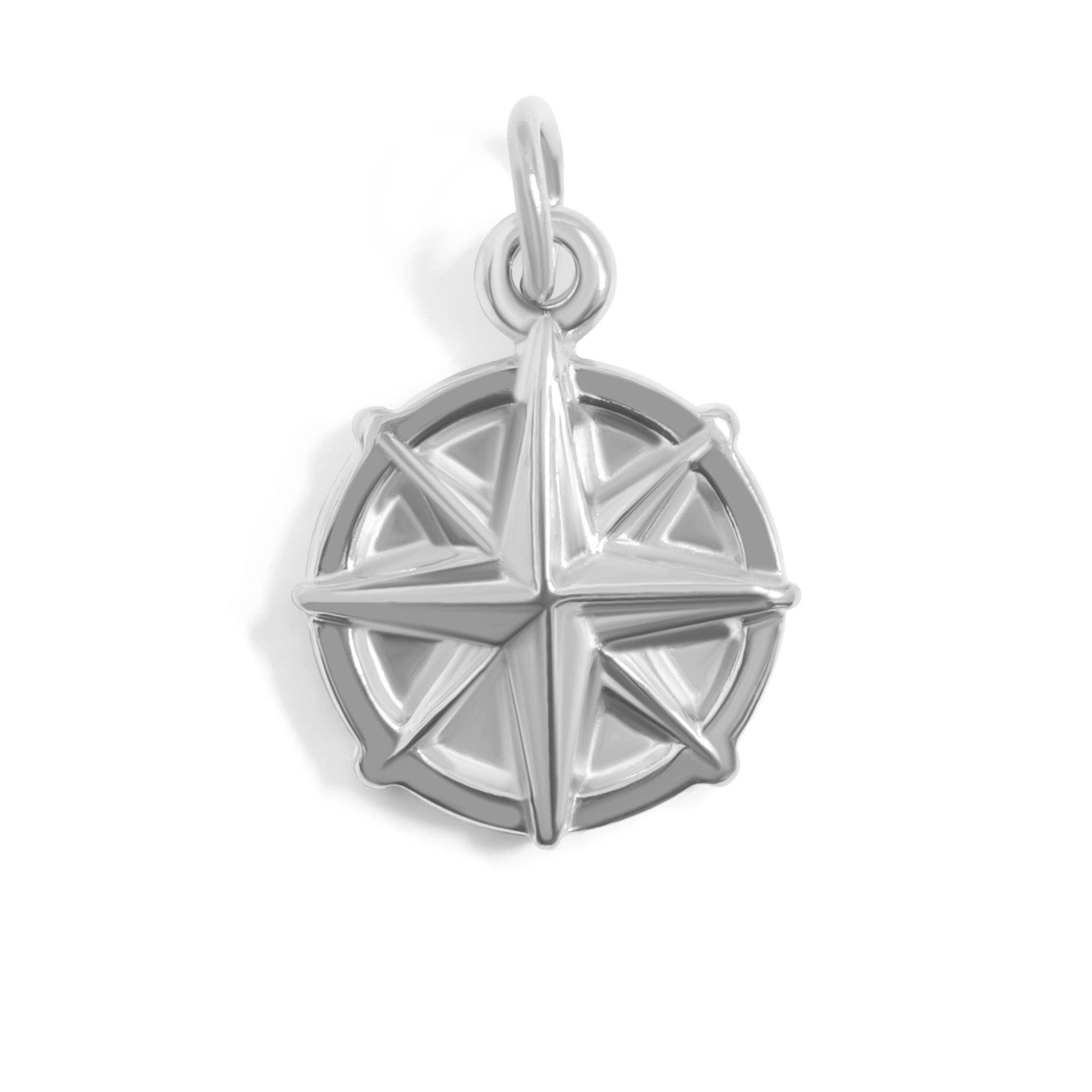 WJW - Wholesale Individual Charm/Pendant - 18K Gold PVD Stainless Steel Compass Charm2