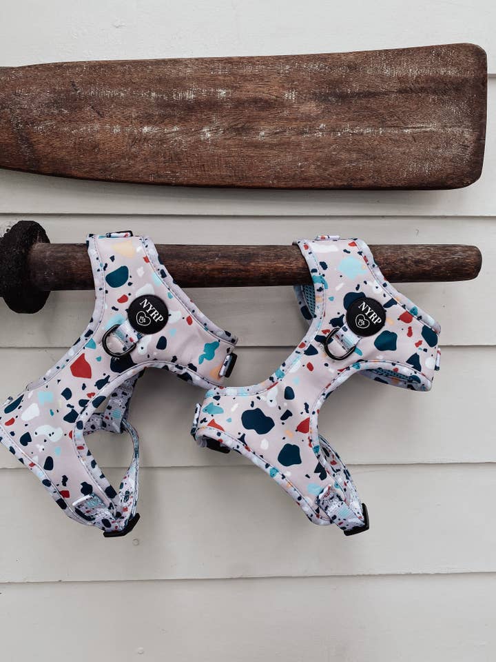 Azzurro Terrazzo Harness for wholesale by Not Your Regular Pet