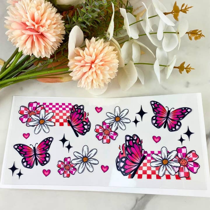 Butterfly2 | 16 oz UV DTF Wrap for wholesale by HKS Custom Designs