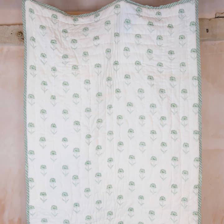 Grön ekologisk bomullstäcke för småbarn för wholesale av Kapara London