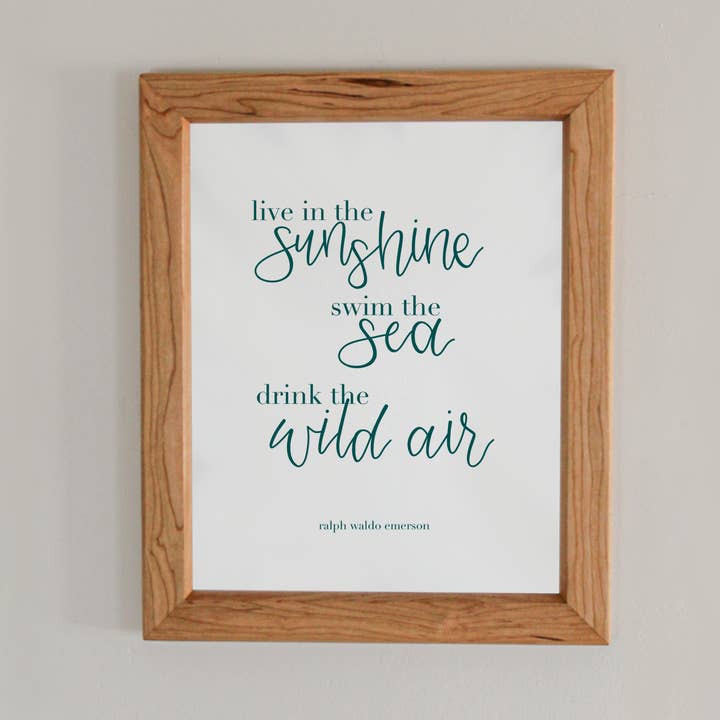 RWE Quote 8x10" Art Print for wholesale by Stillbay Home Goods