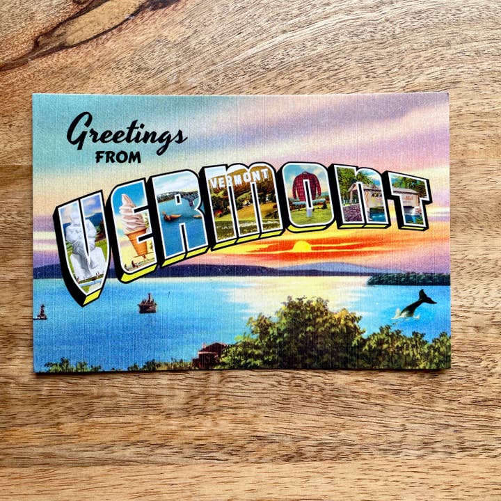 Colossal Sanders - Wholesale Postcard - Greetings from Vermont Postcard