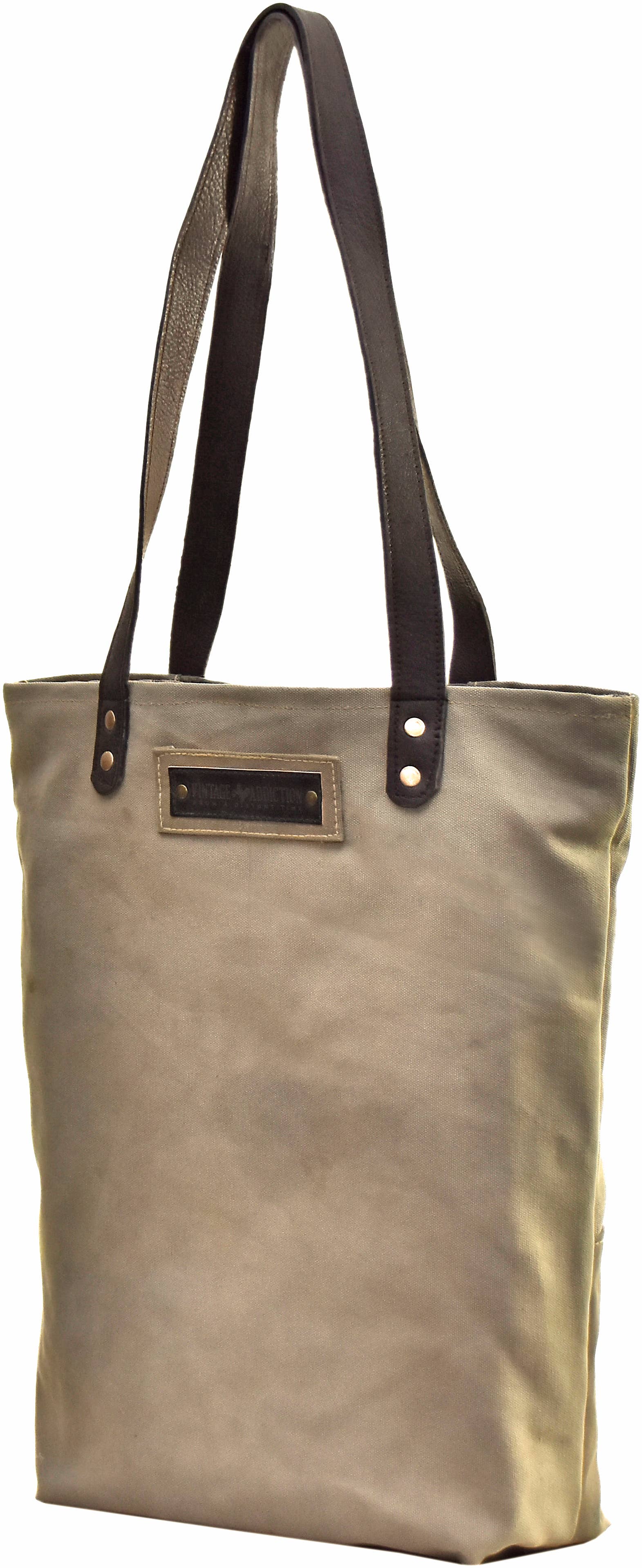 Vintage Addiction - Wholesale Tote Bag - Women's - Peace Flag Recycled Military Tent Tote1